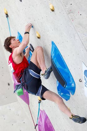 CLIMBING - World Climbing Series INNSBRUCK,AUSTRIA,20.JUN.26 - CLIMBING - World Climbing Series, lead. Image shows Victor Baudrand (CAN).  GEPAxpictures xMarkoxVulic