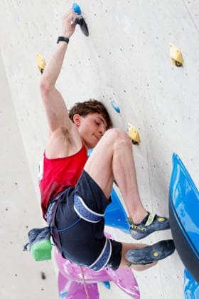 CLIMBING - World Climbing Series INNSBRUCK,AUSTRIA,20.JUN.26 - CLIMBING - World Climbing Series, lead. Image shows Victor Baudrand (CAN).  GEPAxpictures xMarkoxVulic