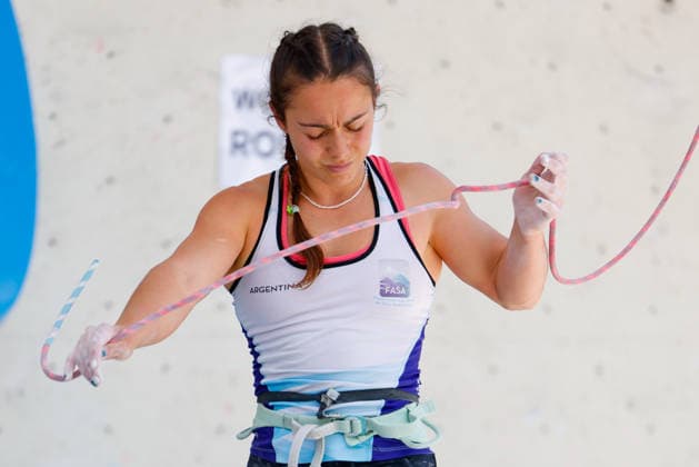 CLIMBING - World Climbing Series INNSBRUCK,AUSTRIA,20.JUN.26 - CLIMBING - World Climbing Series, lead. Image shows Valentina Aguado (ARG).  GEPAxpictures xMarkoxVulic