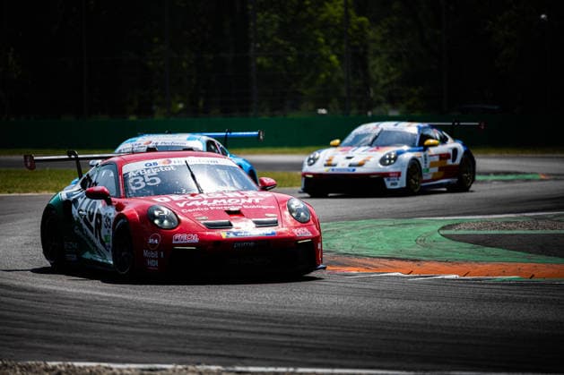 MOTORSPORTS - Porsche Carrera Cup - Porsche Carrera Cup Photo by IPA ABACAPRESS.COM85882537 - Andrea Bristot (ITA) leading the race - Porsche Carrera Cup Italia Rounds 5-6. At the Autodromo di Monza in Monza, MB. On June 20, 2026. Monza Italy  Copyright: xIPAxSport ABACAx
