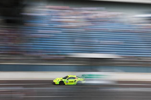 91 Thomas Preining A Manthey, Porsche 911 GT3 R Evo, action photo taken at Hoch Zwei Klettwitz, Germany,detected_source_language