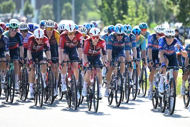 Baloise Belgium Tour 2026 Stage 4 AARSCHOT, BELGIUM - JUNE 20 : Riders of Team Alpecin - Premier Tech, Team Lotto Intermarche, Team Soudal Quick-Step in action during stage 4 of the 95th edition of Baloise Tour of Belgium an UCI ProSeries 2.Pro cycling road race stage for Men Elite of 183.5 km with start in Begijnendijk and finish in Aarschot on June 20, 2026 in Aarschot, Belgium, 20 06 2026 ( Motordriver Stephan Boone - Aarschot Belgium  Copyright: xTomasxSiskx