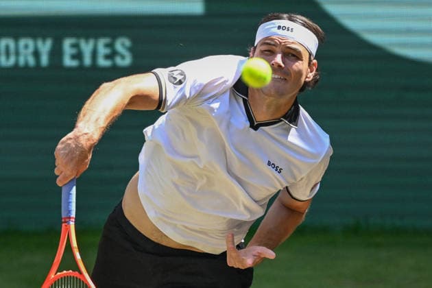 Taylor Fritz USA 20.06.2026 ¢ Tennis ¢ TERRA WORTMANN OPEN ¢ ATP, Tennis Herren 500, heristo-arena-Halle (Westfalen), TERRA WORTMANN OPEN, NRW Germany *** Taylor Fritz USA June 20, 2026 ¢ Tennis ¢ TERRA WORTMANN OPEN ¢ ATP 500, heristo arena Halle Westfalen, TERRA WORTMANN OPEN, North Rhine-Westphalia, Germany,detected_source_language Copyright: xpepphotox xPeterxEppingerx pep00321, pep_20260620_hm_377093