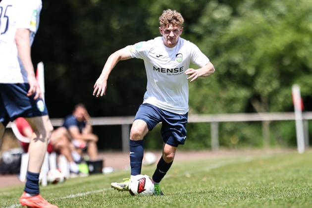 June 20, 2026, xkwix, soccer, friendly match, SC Spelle Venhaus vs. FC Gütersloh, Arena am Stuckenberg, 2026–2027 season, Jan Lukas Liehr, FC Gütersloh 7. DFB regulations prohibit any use of photographs as image sequences and or quasi-video. Photo