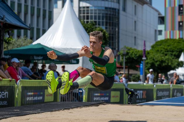 ESSEN, GERMANY - JUNE 20: Karsten Julian (VfL Wolfsburg, GER) during the Tag der Überflieger at Essen on June 20, 2026 in Essen, Germany. Germany Copyright: xPeterxWeberx