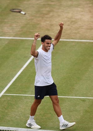 Francisco Cerundolo of Argentina celebrates on match point HSBC Queen s Club Championships, Day Fifteen, Tennis, Queen s Club, West Kensington, London, UK - 20 Jun 2026London Queen s Club United Kingdom  Copyright: xEllaxLing Shutterstockx 16929307aw