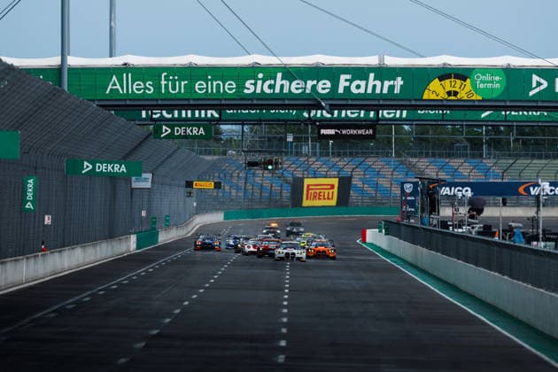 ADAC GT Masters, 5. + 6. Rennen DEKRA Lausitzring 2026 56 BMW M4 GT3 Evo, Schubert Motorsport: Juliano Holzem, Sandro Holzem, 11 BMW M4 GT3 Evo, FK Performance Motorsport: Leyton Fourie, Tim Zimmermann - picture by Gruppe C Photography Schipkau DEKRA Lausitzring Brandenburg Germany Copyright: xGruppexCxPhotographyx