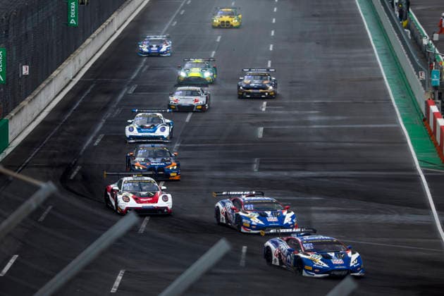 ADAC GT Masters, 5. + 6. Rennen DEKRA Lausitzring 2026 163 Lamborghini Huracan GT3 EVO 2, LIQUI MOLY Team Engstler Motorsport: Jonas Karklys, John Paul Southern, 63 Lamborghini Huracan GT3 EVO 2, LIQUI MOLY Team Engstler Motorsport: Finn Zulauf, Felix Hirsiger, 41 Porsche 911 GT3 R (992), razoon - more than racing: Colin Bönighausen, Leo Pichler - picture by Gruppe C Photography Schipkau DEKRA Lausitzring Germany Copyright: xGruppexCxPhotographyx