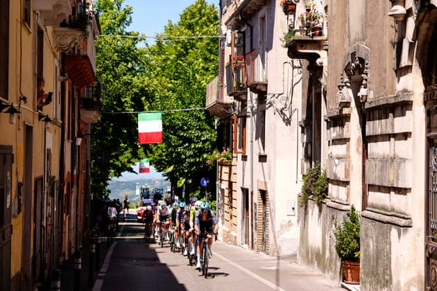 The pack rides during Stage 7 of the Giro Next Gen 2026, from Sulmona to Piana delle Mele (Guardiagrele), Italy, Saturday, June 20, 2026.  Copyright: xFabioxFerrari LaPressex