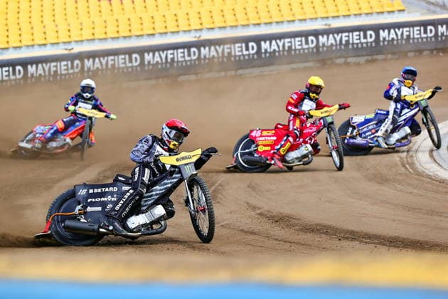 20.06.2026 WROCLAW (POLAND) - STADION OLIMPIJSKI, ZUZEL (SPEEDWAY), INDYWIDUALNE MISTRZOSTWA SWIATA (FIM SPEEDWAY World Championship, WM, Weltmeisterschaft GRAND PRIX 2026) - DEWALT FIM SPEEDWAY GRAND PRIX OF POLAND - WROCLAW KWALIFIKACJE NZ BIEG SPRINTERSKI - MACIEJ JANOWSKI NA PROWADZENIU FOTO PAWEL WILCZYNSKI CYFRASPORT NEWSPIX.PL --- newspix.pl POLAND OUT! 