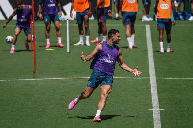 FIFA World Cup, WM, Weltmeisterschaft, Fussball 2026 - Portugal training Portugal s national soccer player Diogo Dalot attends a training session of the team, in Palm Beach, Florida, USA, 20 June 2026. Palm Beach Florida United States  Copyright: xMIGUELxA.xLOPESx