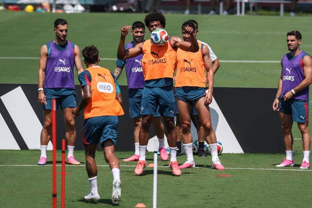 FIFA World Cup, WM, Weltmeisterschaft, Fussball 2026 - Portugal training Portugal s national soccer player Renato Veiga (C) attends a training session of the team, in Palm Beach, Florida, USA, 20 June 2026. Palm Beach Florida United States  Copyright: xMIGUELxA.xLOPESx