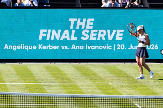 BAD HOMBURG, GERMANY - JUNE 20: Angelique Kerber (GER) applauds during The Final Serve - Angelique Kerber (GER) vs Ana Ivanovic (SRB) at the Bad Homburg Open powered by Solarwatt at Kurpark Bad Homburg on June 20, 2026 in Bad Homburg, Germany. Hessen Germany Copyright: xSteffiexWunderlx