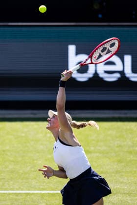 BAD HOMBURG, GERMANY - JUNE 20: Angelique Kerber (GER) during The Final Serve - Angelique Kerber (GER) vs Ana Ivanovic (SRB) at the Bad Homburg Open powered by Solarwatt at Kurpark Bad Homburg on June 20, 2026 in Bad Homburg, Germany. Hessen Germany Copyright: xSteffiexWunderlx