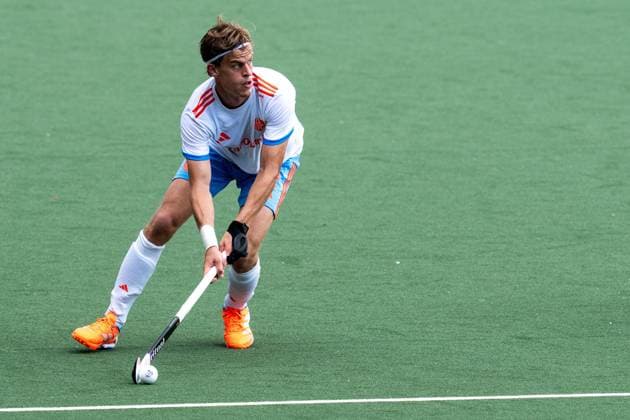 ROTTERDAM, 20-06-2026, HC Rotterdam, FIH Hockey Pro League Men, Netherlands - Germany , Season 2025-2026. Picture shows Netherlands player Justen Blok Netherands - Germany (2nd Match)  x204500930x Copyright: