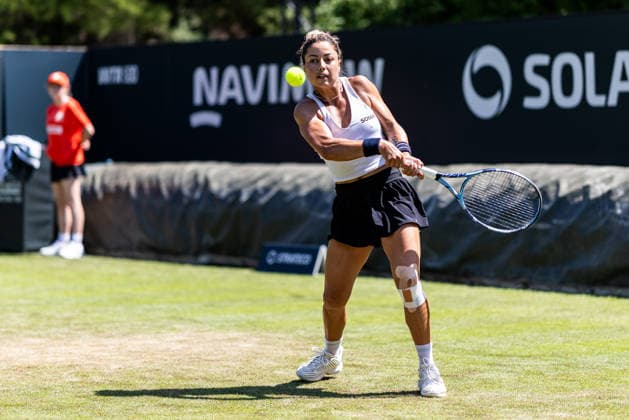 BAD HOMBURG, GERMANY - JUNE 20: Renata Zarazua (MEX) during the Bad Homburg Open powered by Solarwatt Singles match between Renata Zarazua (MEX) vs Mariella Thamm (GER) at Kurpark Bad Homburg on June 20, 2026 in Bad Homburg, Germany. Hessen Germany Copyright: xSteffiexWunderlx