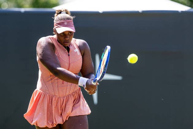 BAD HOMBURG, GERMANY - JUNE 20: Taylor Townsend (USA) during the Bad Homburg Open powered by Solarwatt Singles match between Martina Trevisan (ITA) vs Taylor Townsend (USA) at Kurpark Bad Homburg on June 20, 2026 in Bad Homburg, Germany. Hessen Germany Copyright: xSteffiexWunderlx