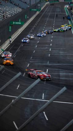 ADAC GT Masters, 5. + 6. Rennen DEKRA Lausitzring 2026 2 Ford Mustang GT3, Haupt Racing Team: Kiano Blum, Niklas Kalus, 56 BMW M4 GT3 Evo, Schubert Motorsport: Juliano Holzem, Sandro Holzem - picture by Gruppe C Photography Schipkau DEKRA Lausitzring Germany Copyright: xGruppexCxPhotographyx