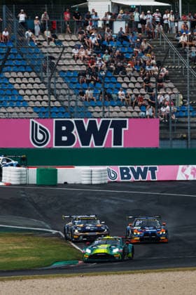 ADAC GT Masters, 5. + 6. Rennen DEKRA Lausitzring 2026 39 , Comtoyou Racing: Jamie Alan Day, Baudouin Detout, 1 Ford Mustang GT3, Haupt Racing Team: Max Reis, Emil Gjerdrum - picture by Gruppe C Photography Schipkau DEKRA Lausitzring Brandenburg Germany Copyright: xGruppexCxPhotographyx
