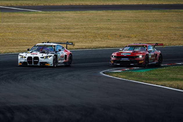 ADAC GT Masters, 5. + 6. Rennen DEKRA Lausitzring 2026 56 BMW M4 GT3 Evo, Schubert Motorsport: Juliano Holzem, Sandro Holzem, 2 Ford Mustang GT3, Haupt Racing Team: Kiano Blum, Niklas Kalus - picture by Gruppe C Photography Schipkau DEKRA Lausitzring Brandenburg Germany Copyright: xGruppexCxPhotographyx