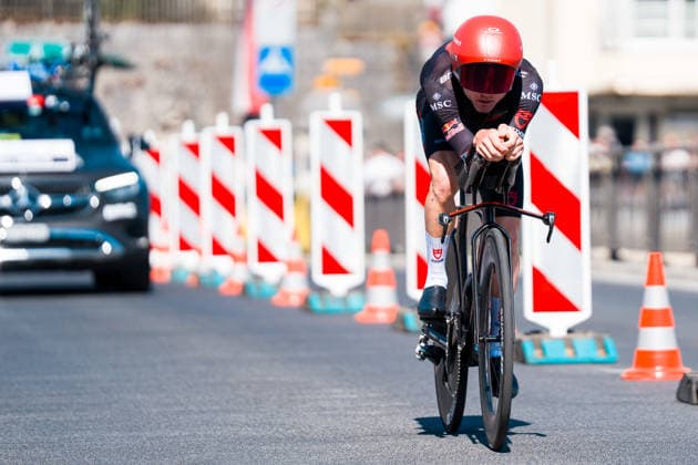 AARBURG, SWITZERLAND - JUNE 20: Marc Hirschi of Switzerland and Tudor Pro Cycling Team in action during the 89th Tour de Suisse 2026 on June 20, 2026 in Aarburg, Switzerland. *** AARBURG, SWITZERLAND, JUNE 20 — Marc Hirschi of Switzerland and the Tudor Pro Cycling Team in action during the 89th Tour de Suisse 2026 on June 20, 2026, in Aarburg, Switzerland,detected_source_language Copyright: xJustPictures.ch PascalxvonxBürenx jp-en-EuSpIm-Pavo_Fotografie-09148