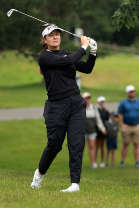 Meijer LPGA, Golf Damen Classic by Simply Give Belmont, MI - JUNE 20: Hannah Green of Australia hits from the rough along the 8th fairway during the third round of the Meijer LPGA Classic by Simply Give at Blythefield Country Club on June 20, 2026 in Belmont, Michigan. Belmont Michigan United States  Copyright: xAmyxLemusx originalFilename:lemus-meijerlp260620_npkGa.jpg