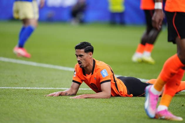 Netherlands v Sweden - FIFA World Cup, WM, Weltmeisterschaft, Fussball 2026 - Group F HOUSTON, USA - JUNE 20: Tijjani Reijnders of Netherlands reacts during the 2026 FIFA World Cup First Stage Group F match between Netherlands and Sweden at NRG Stadium (Houston Stadium) in Houston, Texas, United States on June 20, 2026. Jose Hernandez Anadolu Texas United States. Editorial use only. Please get in touch for any other usage.  Copyright: x2026xAnadoluxJosexHernandezx