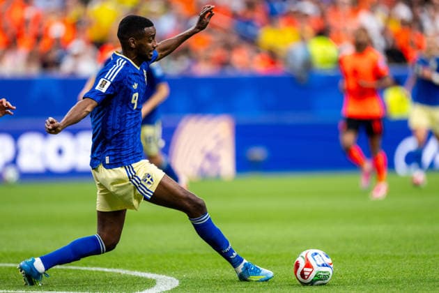 260620 Alexander Isak of Sweden during the FIFA World Cup, WM, Weltmeisterschaft, Fussball 2026 football match between Netherlands and Sweden on June 20, 2026 in Houston. Photo: Ludvig Thunman BILDBYRAN kod LT PA1246 bbeng fotboll football soccer fotball vm fotbolls-vm fotball-vm fotbolls-vm 2026 fifa world cup 2026 sverige sweden sverige a netherlands nederländerna *** June 20, 2026  Copyright: LUDVIGxTHUNMAN BB260620LT046
