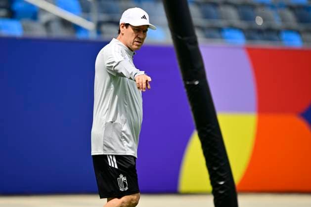 Belgian national football team - FIFA World Cup, WM, Weltmeisterschaft, Fussball 2026 - media activities 20 06 2026 LOS ANGELES, UNITED STATES OF AMERICA - JUNE 20 : Garcia Rudi head coach of Belgium pictured during a training session at Carson Sports Park prior to the Belgium vs Iran match during the 2026 FIFA World Cup on June 20, 2026 in Los Angeles, United States of America, 20 06 2026 Los Angeles United States of America  Copyright: xJanxDexMeuleneirx