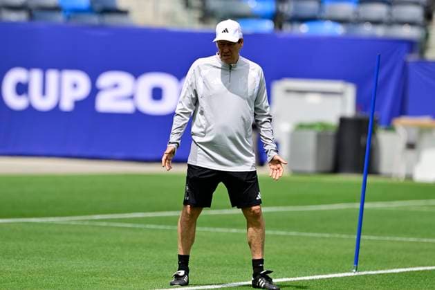 Belgian national football team - FIFA World Cup, WM, Weltmeisterschaft, Fussball 2026 - media activities 20 06 2026 LOS ANGELES, UNITED STATES OF AMERICA - JUNE 20 : Garcia Rudi head coach of Belgium pictured during a training session at Carson Sports Park prior to the Belgium vs Iran match during the 2026 FIFA World Cup on June 20, 2026 in Los Angeles, United States of America, 20 06 2026 Los Angeles United States of America  Copyright: xJanxDexMeuleneirx