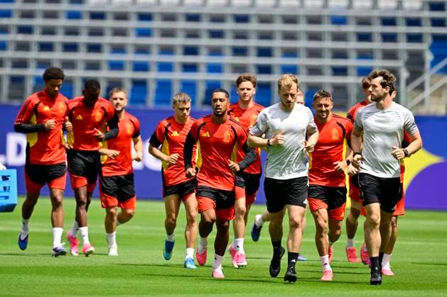 Belgian national football team - FIFA World Cup, WM, Weltmeisterschaft, Fussball 2026 - media activities 20 06 2026 LOS ANGELES, UNITED STATES OF AMERICA - JUNE 20 : Tielemans Youri midfielder of Belgium pictured during a training session at Carson Sports Park prior to the Belgium vs Iran match during the 2026 FIFA World Cup on June 20, 2026 in Los Angeles, United States of America, 20 06 2026 Los Angeles United States of America  Copyright: xJanxDexMeuleneirx