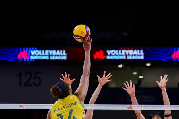 China V Brazil - Volleyball Nations League 2026 Ankara Stage Ana Cristina participates in the FIVB Volleyball Nations League (VNL) match between China and Brazil at the Ankara Arena in Ankara, Turkey, on June 20, 2026. Ankara Turkey  Copyright: xÃ‡aÄülarxOskayx originalFilename:oskay-chinavbr260620_npjmm.jpg