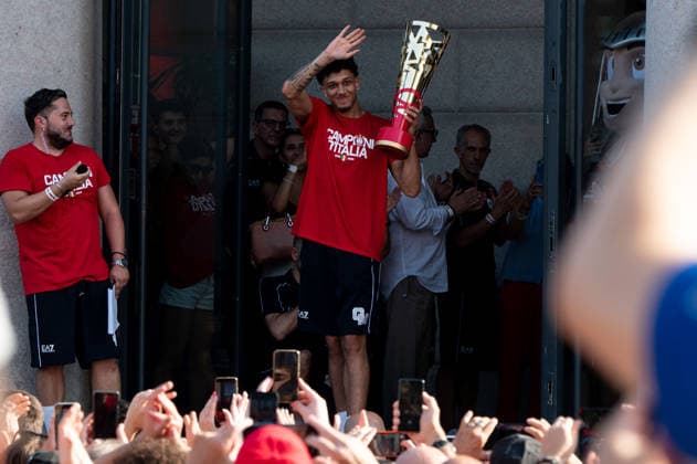 Basketball, Italy, Serie A, EA7 Emporio Armani Milano celebrates winning the championship