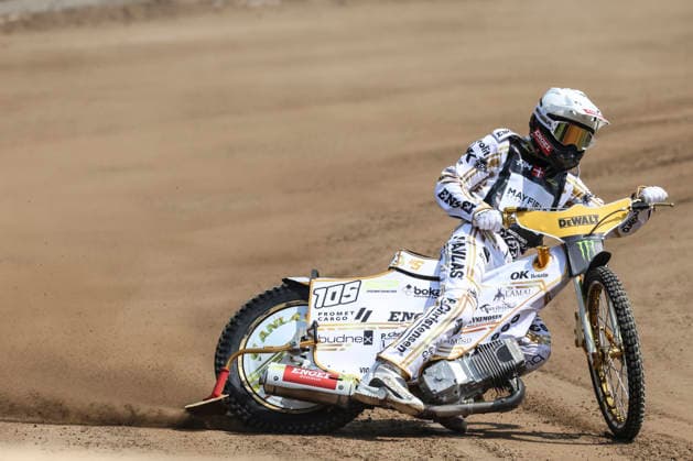 DEWALT FIM Speedway Grand Prix Of Poland - Wroclaw Anders Thomsen of Denmark participates in qualifying ahead of the 2026 DEWALT FIM Speedway GP of Poland at Olympic Stadium in Wroclaw, Poland, on June 20, 2026. Wroclaw Poland  Copyright: xPiotrxZajacx originalFilename:zajac-dewaltfi260620_npZXv.jpg