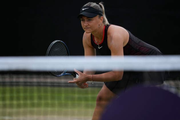 Lexus Nottingham Open - Day Six Iryna Shymanovich competes during the semi-final doubles match at the 2026 Lexus Nottingham Open Women s tennis tournament at the Nottingham Tennis Centre in Nottingham, England, on June 20, 2026. Nottingham Great Britain United Kingdom  Copyright: xOwenxHammondx originalFilename:hammond-2026lexu260620_npgRH.jpg