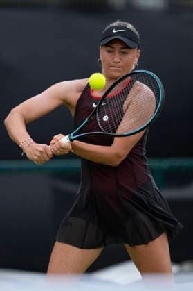 Lexus Nottingham Open - Day Six Iryna Shymanovich competes during the semi-final doubles match at the 2026 Lexus Nottingham Open Women s tennis tournament at the Nottingham Tennis Centre in Nottingham, England, on June 20, 2026. Nottingham Great Britain United Kingdom  Copyright: xOwenxHammondx originalFilename:hammond-2026lexu260620_npKc9.jpg