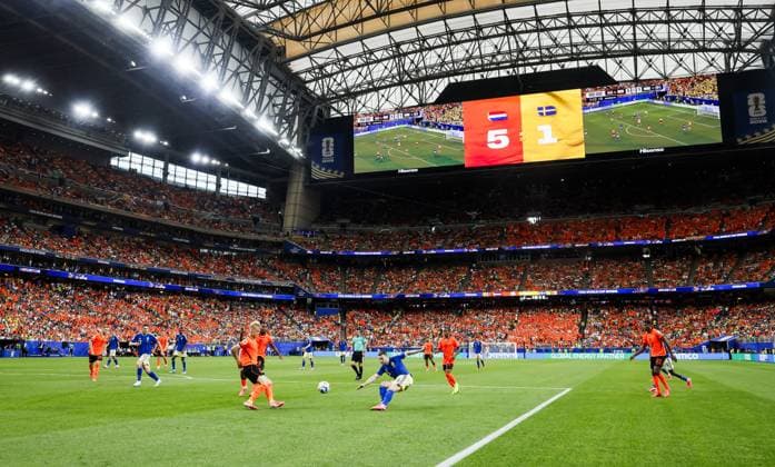 HOUSTON - Overview of the stadium during the FIFA 2026 Group F match between the Netherlands and Sweden at Houston Stadium on June 20, 2026, in Houston, United States. KOEN VAN WEEL ANP FIFA World Cup, WM, Weltmeisterschaft, Fussball 2026 group stage 2026 xVIxANPxSportx xxANPxIVx 561532882 originalFilename: 561532882.jpg
