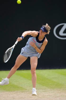 Lexus Nottingham Open - Day Six Viktorija Golubic competes during her semi-final singles match at the 2026 Lexus Nottingham Open Women s tennis tournament at the Nottingham Tennis Centre in Nottingham, England, on June 20, 2026. Nottingham Great Britain United Kingdom  Copyright: xOwenxHammondx originalFilename:hammond-2026lexu260620_np4HE.jpg