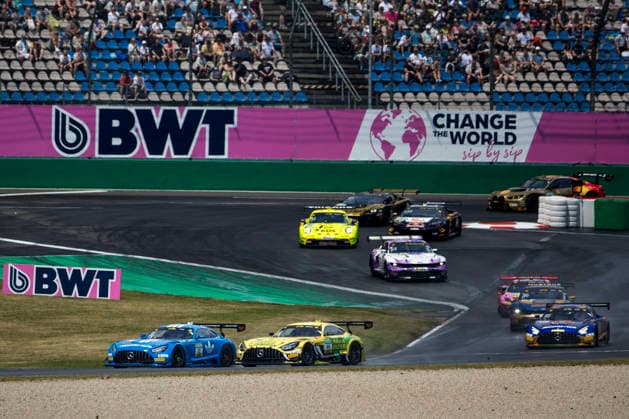 DTM, 5. + 6. Rennen DEKRA Lausitzring 2026 80 Mercedes-AMG GT3 EVO, Winward Racing: Maro Engel, 48 Mercedes-AMG GT3 EVO, Winward Racing: Jules Gounon- picture by Gruppe C Photography Schipkau DEKRA Lausitzring Brandenburg Germany Copyright: xGruppexCxPhotographyx