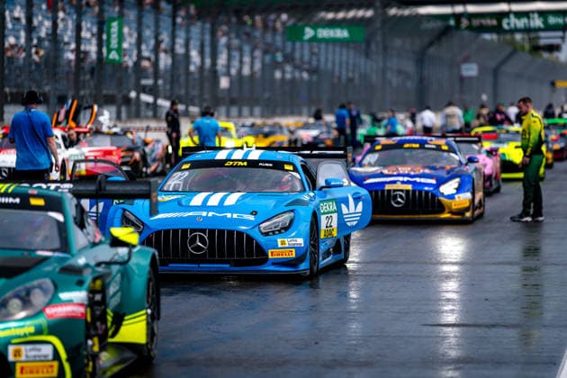 DTM, 5. + 6. Rennen DEKRA Lausitzring 2026 22 Mercedes-AMG GT3 EVO, Landgraf Motorsport: Lucas Auer, 80 Mercedes-AMG GT3 EVO, Winward Racing: Maro Engel- picture by Gruppe C Photography Schipkau DEKRA Lausitzring Germany Copyright: xGruppexCxPhotographyx