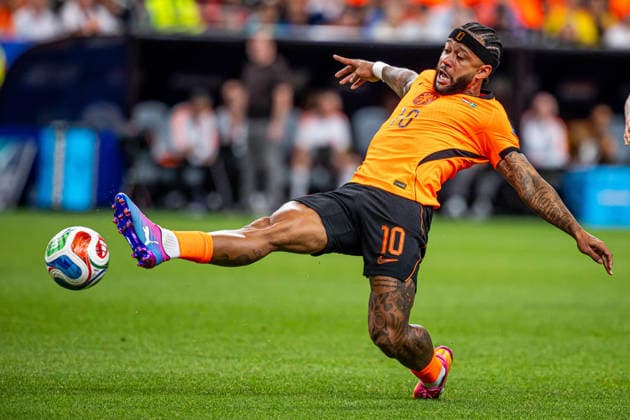 20.06.2026, HOUSTON, PILKA NOZNA (FOOTBALL), FIFA World Cup, WM, Weltmeisterschaft, Fussball 2026, MECZ HOLANDIA - SZWECJA ( NETHERLANDS - SWEDEN ) NZ MEMPHIS DEPAY FOTO LUKASZ SKWIOT CYFRASPORT NEWSPIX.PL --- Newspix.pl POLAND OUT!  20260620CSLS00065