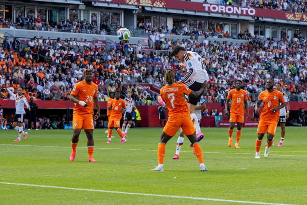 Soccer, Mens, 2026 FIFA World Cup, Group E match in Toronto, Matchday 2, Germany vs. Ivory Coast, from left Copyright: xMatthiasxKochx