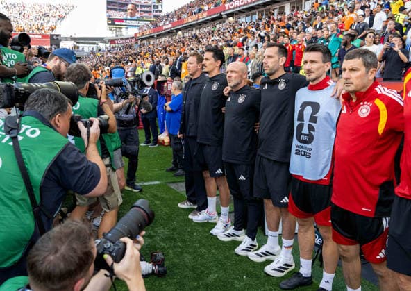 Soccer, Mens, 2026 FIFA World Cup, Group E match in Toronto, Matchday 2, Germany vs. Ivory Coast, from left Copyright: xMatthiasxKochx