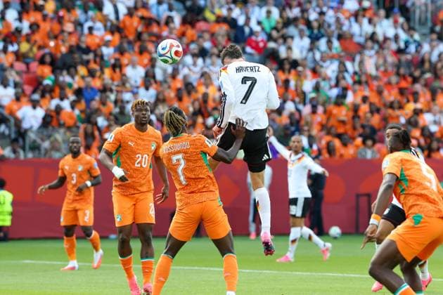 Header on goal by Kai Havertz 7 Germany, Germany vs. Ivory Coast, soccer, FIFA, 2026 World Cup, group stage, June 20, 2026, Toronto, Ontario, Canada,detected_source_language Copyright: xkolbert-press ChristianxKolbertx