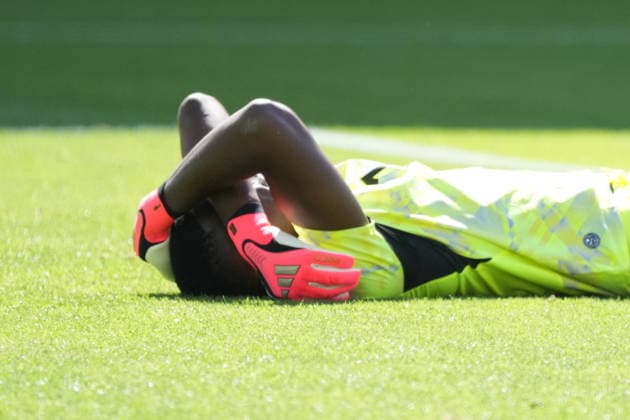 Goalie Yahia Fofana, Ivory Coast, Côte dIvoire, 1, injured; Toronto, June 20, 2026; Germany vs. Ivory Coast, Toronto Stadium, World Cup 26, Group E, Matchday 2,detected_source_language