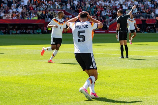 2026 FIFA World Cup, Group E, Match 2, Germany vs. Ivory Coast, June 20, 2026, at Toronto Stadium, Toronto; Foul, Goal, VAR, Aleksandar Pavlovic, Germany,detected_source_language Copyright: xBahhoxKarax