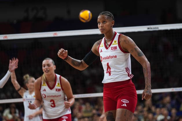 Turkiye v Germany - 2026 FIVB Volleyball Nations League ANKARA, TURKIYE - JUNE 20: Melissa Vargas (4) of Turkiye celebrates after score during the 2026 FIVB Volleyball Nations League Phase 2 match between Turkiye and Germany at the Ankara Sports Hall in Ankara, Turkiye on June 20, 2026. Dilara Irem Sancar Anadolu Ankara Turkey. Editorial use only. Please get in touch for any other usage.  Copyright: x2026xAnadoluxDilaraxIremxSancarx