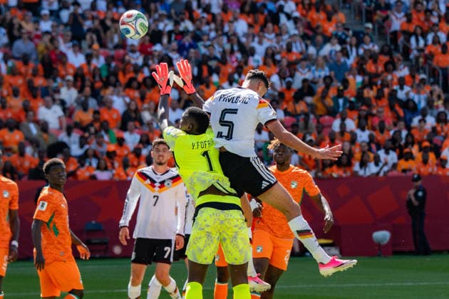 2026 FIFA World Cup, Group E, Match 2, Germany vs. Ivory Coast, June 20, 2026, at Toronto Stadium, Toronto; Foul, Goal, VAR, Aleksandar Pavlovic, Germany,detected_source_language Copyright: xBahhoxKarax