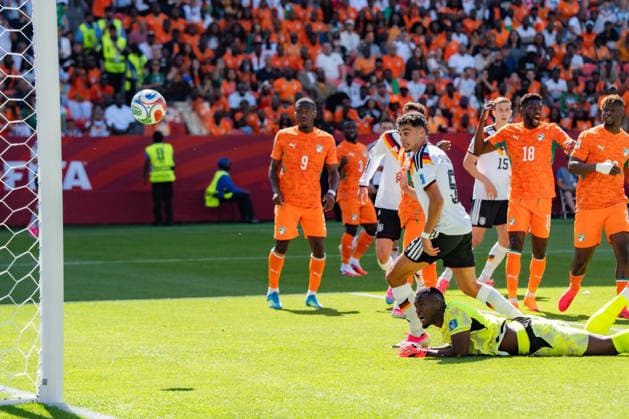 2026 FIFA World Cup, Group E, Match 2, Germany vs. Ivory Coast, June 20, 2026, at Toronto Stadium, Toronto; Foul, Goal, VAR, Aleksandar Pavlovic, Germany,detected_source_language Copyright: xBahhoxKarax