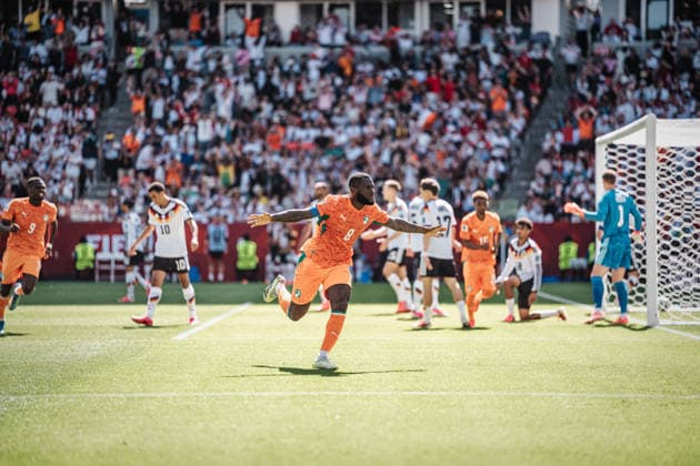 Mens Soccer 2026 FIFA World Cup Group E Germany vs. Ivory Coast June 20, 2026 Goal celebration by Franck Kessie (8), Ivory Coast Toronto, Toronto Stadium, Ontario, Canada,detected_source_language